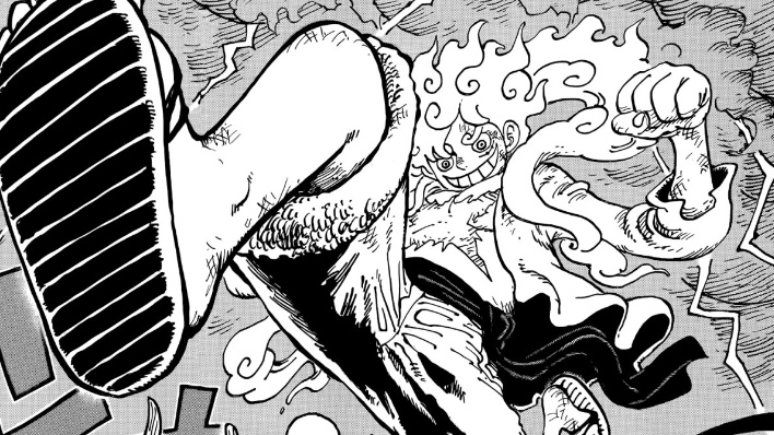 shinyzus's tweet photo. ⚠ SPOILERS ⚠
       ↳ #onepiece1045 

Me estoy enamorando de esta nueva forma de Luffy, siento que no le puede representar más. https://t.co/cvFb606idN