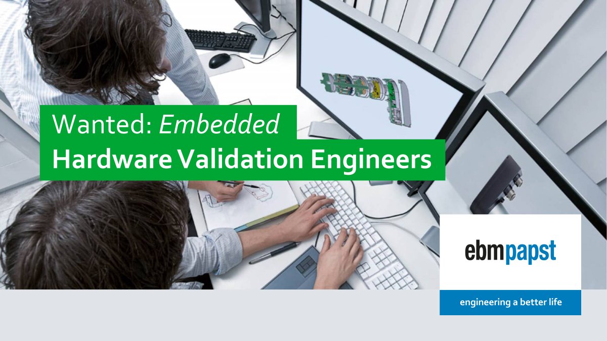 ebmpapst_EHC's tweet photo. Are you an #engineer who is passionate about #hardware verification and #validation processes? Does testing prototypes, products and systems get your groove going? 😉 Get in touch if this is you because we are #hiring! https://t.co/BAF9j9xg1a
#vacature #denbosch #hardwareengineer https://t.co/nf4rpbgM1m