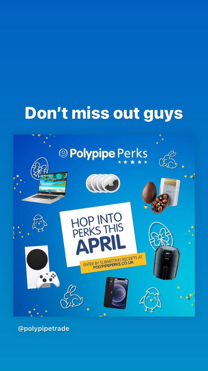 ProplumbDirect's tweet photo. Don’t miss out on @PolypipeTrade perks peeps. https://t.co/QuBFuQOryc