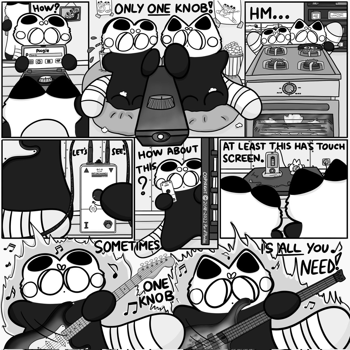 pairofpandas's tweet photo. One knob to rock! 🎸🔥

Tribute to Interchange Noise Works Streamline Series Nr. I Overdrive! 
🎶🎸🐼🐼🎸🎶

#interchangenoiseworks #inwpedals #streamlineseries #pairofpandas #webcomic #webcomics #webcomicseries #guitarpedal #oneknob #guitarfx #guitarpedals #guitareffects https://t.co/LpXK4QAWY2