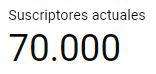 ¡Ya somos 70K, cada vez mas cerca de los 70.001! 😍