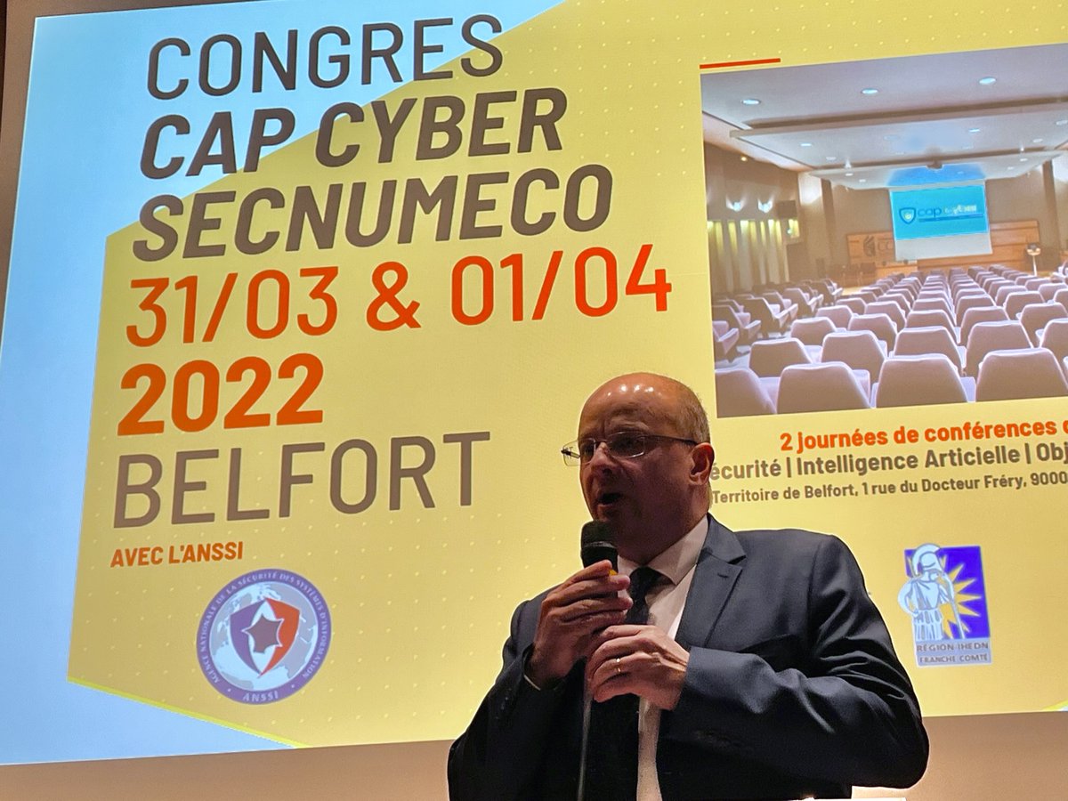GrudlerCh's tweet photo. À #Belfort ce matin, pour présenter l'action forte de l'UE dans le domaine de la #cybersécurité 📱🇪🇺, lors de l'événement #CapCyber #SecNumeco de la @CCI90.
Face à des #menaces numériques toujours plus importantes, l'Union européenne est là pour protéger les Européens.
@ANSSI_FR https://t.co/16nvaExYkK