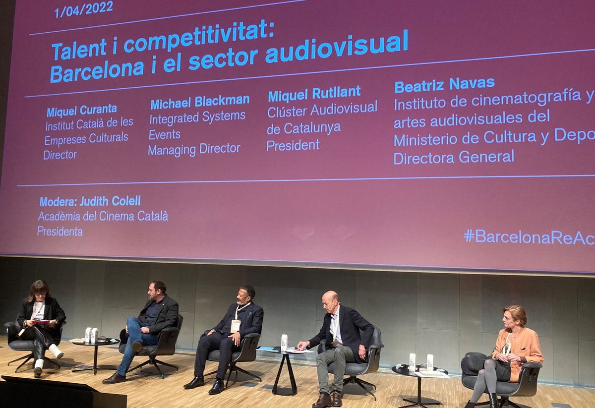 icec_cat's tweet image. "Catalunya ho té tot per convertir-se en el principal hub de continguts audiovisuals i digitals del Sud d’Europa; talent, infraestructures, escoles, els i les professionals i les empreses" diu @mcuranta en les II Jornades #React2022.
#SomImpuls #SomICEC
