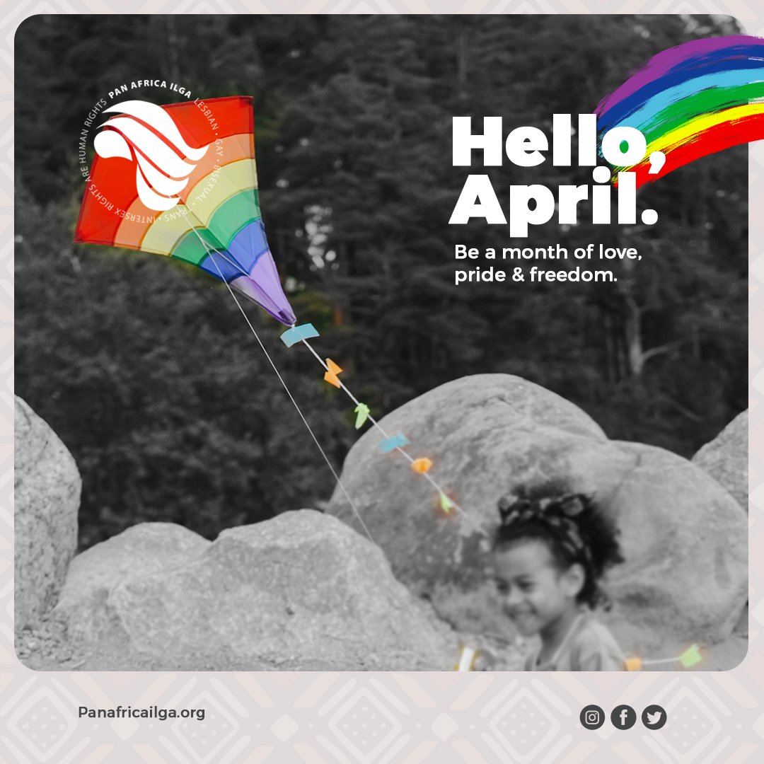 PanAfricaILGA's tweet photo. Hello April, may you please bring love and freedom. 🏳️‍⚧️🏳️‍🌈🖤 https://t.co/nMiCO6X4hx