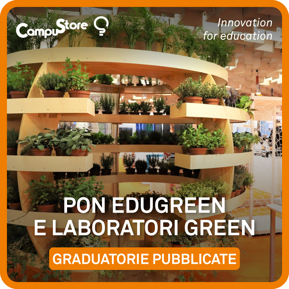🌳🌱🌿Bando Green (Edugreen e Laboratori Green)🌿🌱🌳: sono uscite le graduatorie delle istituzioni scolastiche ammesse a finanziamento! Scopri di più: go.campustore.it/GREEN

#green #edgreen #education #webinar #food #edtech