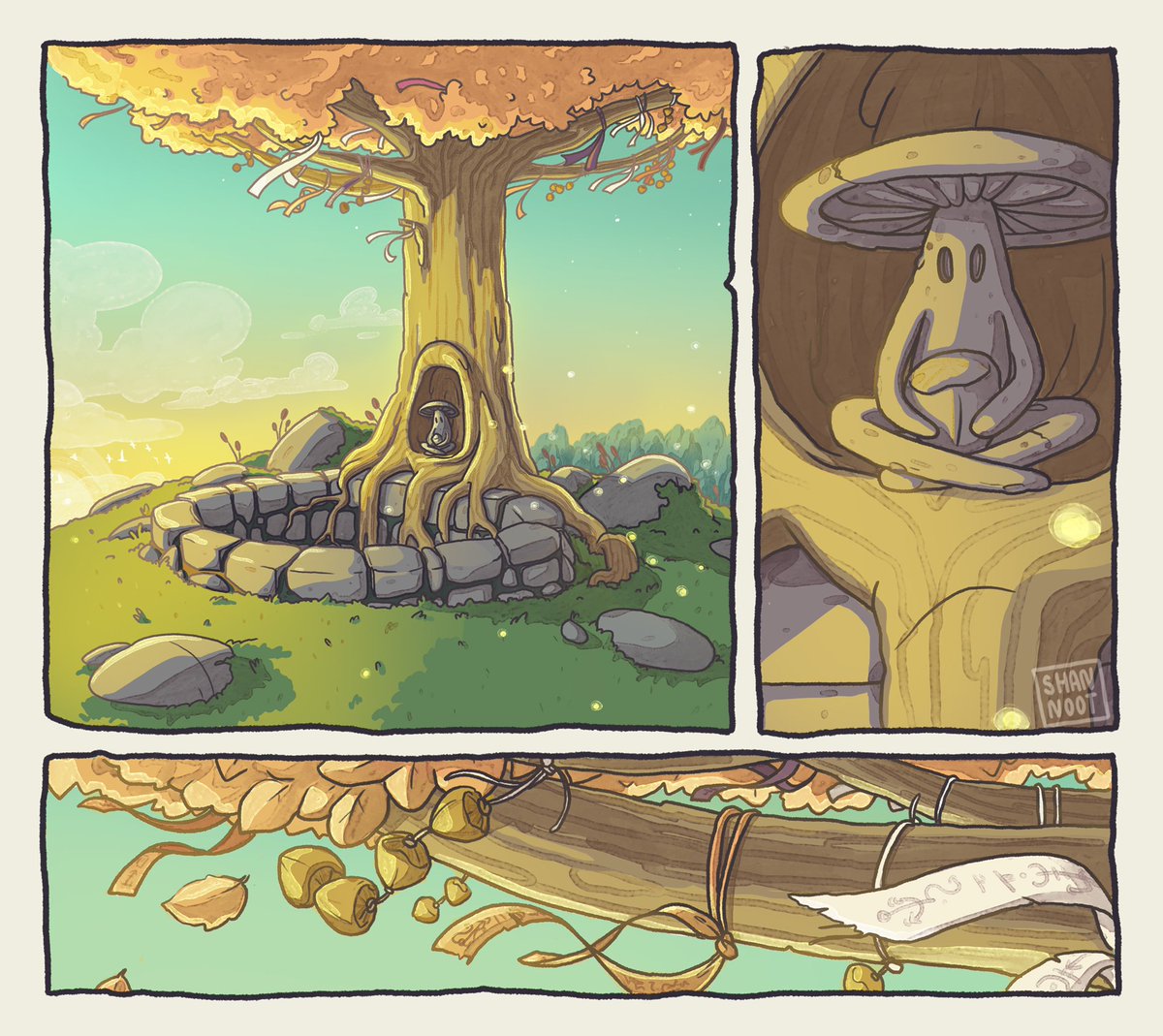 WickensNFT's tweet photo. The Stone Guardian awaits you at the Well of Wisdom. https://t.co/wE9qwzvGXg