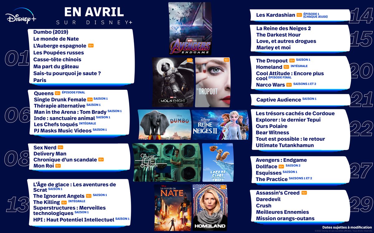Ceci n'est pas un poisson d'avril ! Découvrez ce qui arrive ce mois-ci en streaming sur #DisneyPlus.