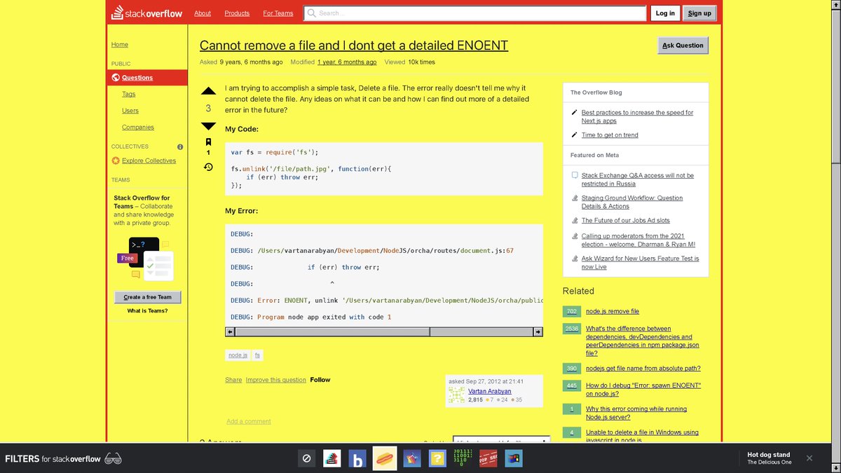 tachillon's tweet photo. La blague du 1er Avril de Stackoverflow... Mon dieu >< https://t.co/GLIeqzEqL1