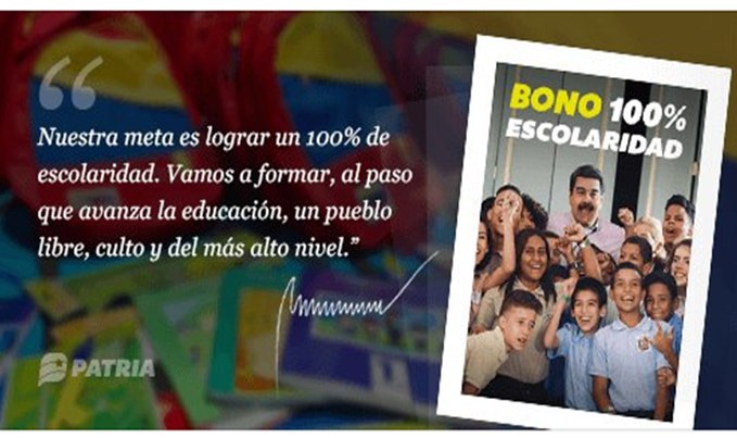 MSVEnLinea's tweet photo. #ÚLTIMAHORA || Inicia la entrega del Bono 100% Escolaridad (Abril 2022) enviado por nuestro Pdte. @NicolasMaduro a través del Sistema @CarnetDLaPatria.

@MSVEnContacto #TuiteroPatria #01Abr #Foro3RPuntoNets https://t.co/2Gorl2J4Kn