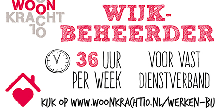 #Woonkracht10 #thuisgeven #bestewerkgever zoekt een #Wijkbeheerder #Wonen
Word jij onze nieuwe collega? #vacature Delen wordt gewaardeerd! woonkracht10.nl/werken-bij