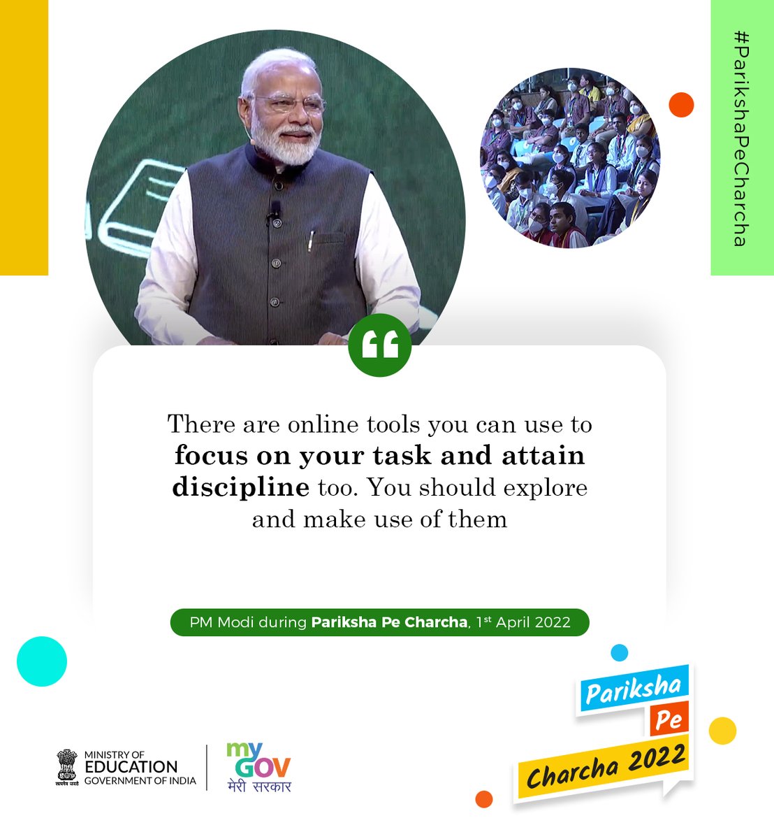 mygovindia's tweet photo. #ParikshaPeCharcha #ExamWarriors https://t.co/VaB4CICpY1