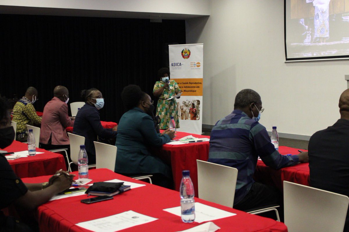 UNFPAMocambique's tweet photo. Happening Now: Project Launch in #Sofala 
@UNFPAMocambique joins forces w/ 🇲🇿 @SaudeMisau &amp; #KOICA to strengthen reproductive, maternal &amp; adolescent health in a province frequently affected by #climatechange. https://t.co/QsPjVjrbkK