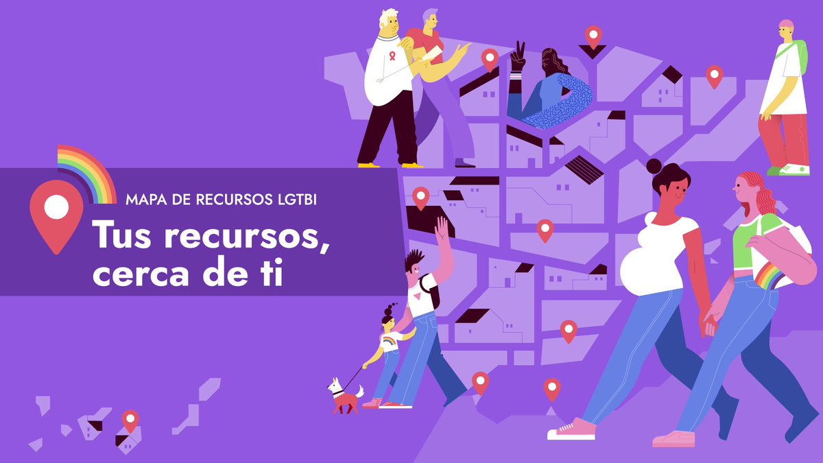 👏🏿 Desde hoy ponemos a disposición de toda la ciudadanía el #MapaRecursosLGTBI 🏳️‍⚧️🏳️‍🌈

📲 Localiza más de 1.200 recursos de instituciones públicas y de más de 200 asociaciones de la sociedad civil en todos los territorios.

🌈📍 Tus recursos, cerca de ti: bit.ly/3wPGpd0