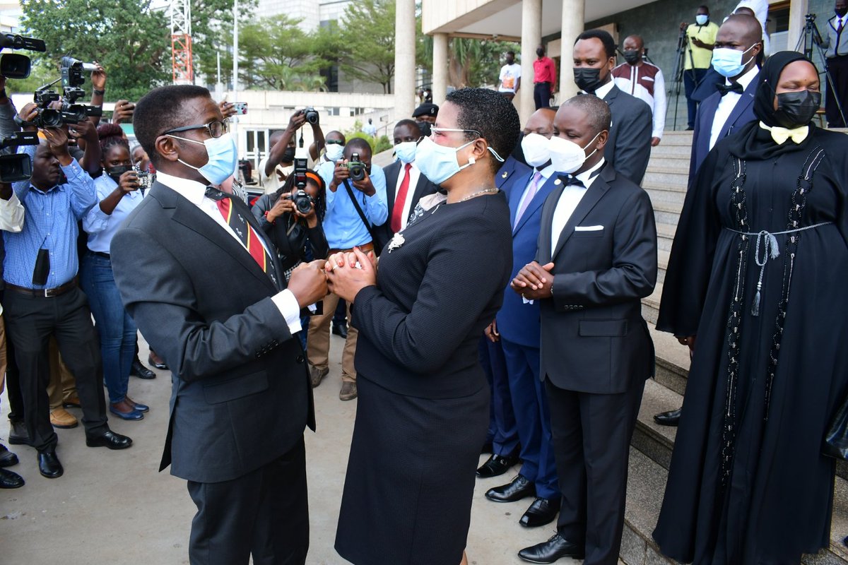 AnitahAmong's tweet photo. This Morning we welcomed Owek.@cpmayiga to @Parliament_Ug.We thank him for finding time to condole with us as the Parliament family.
We also discussed how we can work together to make the Country a better place for all. https://t.co/4XVTO7rAF7