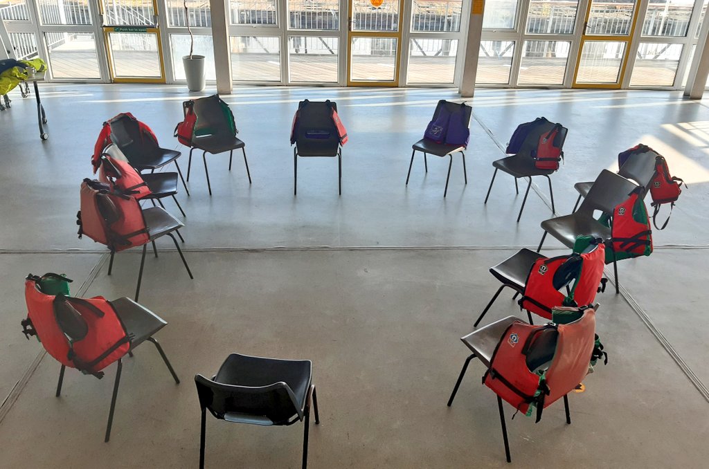 AHOYofficial's tweet photo. The stage is set for todays school group. 

Empty seats soon to be filled by excited school children for day 2 of #sailingforall.

Here's hoping for warmer weather than yesterday! ❄

#theahoycentrecharity #sailing #friday #letsgosail #education #schoolgroups #youthengagement https://t.co/fplBtB6Mvz
