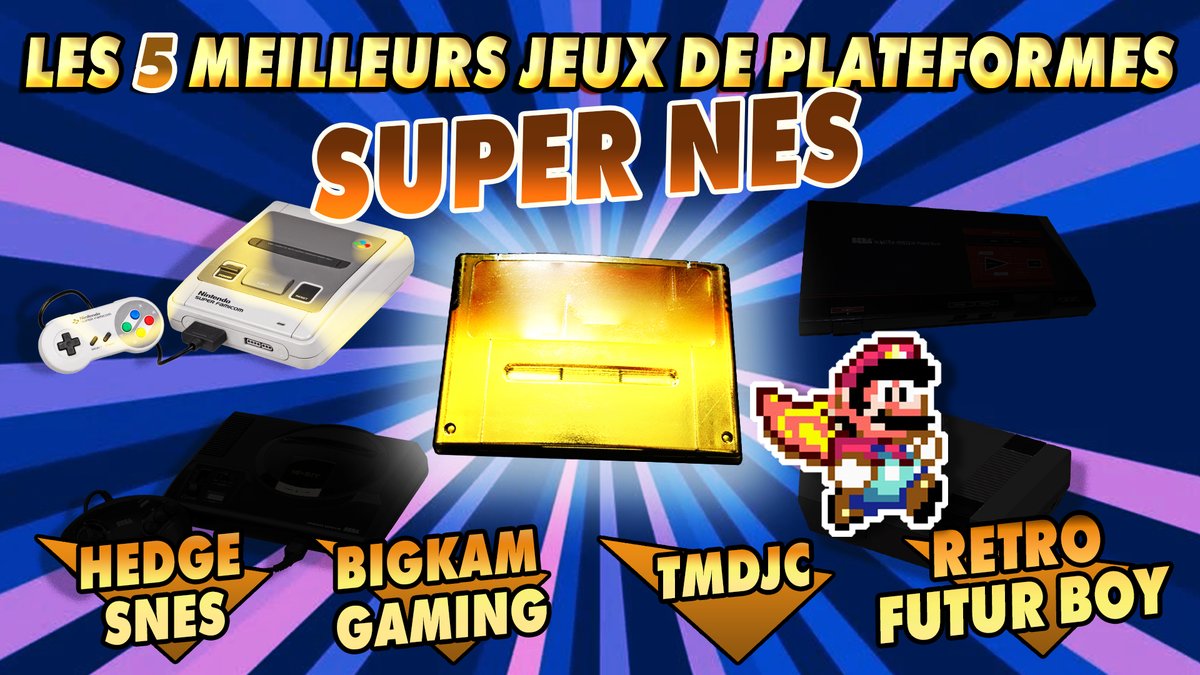 RetroBonheur's tweet photo. Ce soir, on va essayer d'élire avec vous les meilleurs platformer Snes, si si, je vous assure😄

A ce soir 20h30 avec @Tmdjc_ @Bigkam_69 @HedgeSnes &amp; @retrofutureboy 
👉👉https://t.co/wpBQfL6aXY https://t.co/iCz4K5Lse6