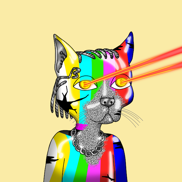 NFT_Kirps's tweet photo. GANG GANG, I cloned my @GutterCatGang Juice today, I added my juice into the machine, my wife @Hedonistess clicked on roll and WOW what a beauty that cloned, rare laser Bitcoin eyes (FP 3eth). Let me ask, should this be my new PFP? React to this in anyway and Ill make it my PFP https://t.co/mEQCZXYbxt