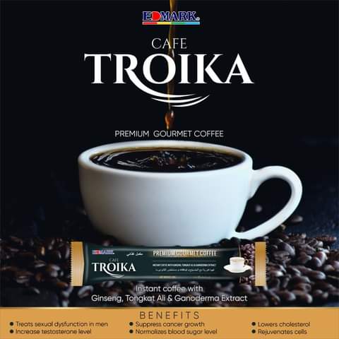 edmarkcofee48's tweet photo. Want to have a wellness Wednesday, Edmarkers? 😊

Be it Premium or Sugar-Free, take your coffee to the next level with Cafe Troika! ☕️

Made with Ginseng, Tongkat Ali &amp; Ganoderma extract. 3x STRONGER, 3X POWER, 3X STAMINA.

🖤 #Treats_sexual_dysfunction_in_men
🖤 0693023148 https://t.co/kZGz5dqI3V