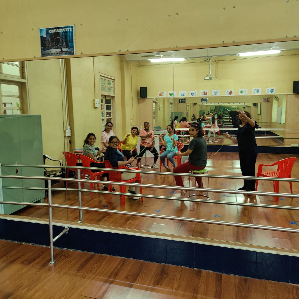 dbismatunga's tweet photo. Taking the planning a notch up by stepping into the roles of students to anticipate their responses of the connections made with other systems for the PYPX. #PYPEx #PypxMentors https://t.co/aFdwaOe1EL