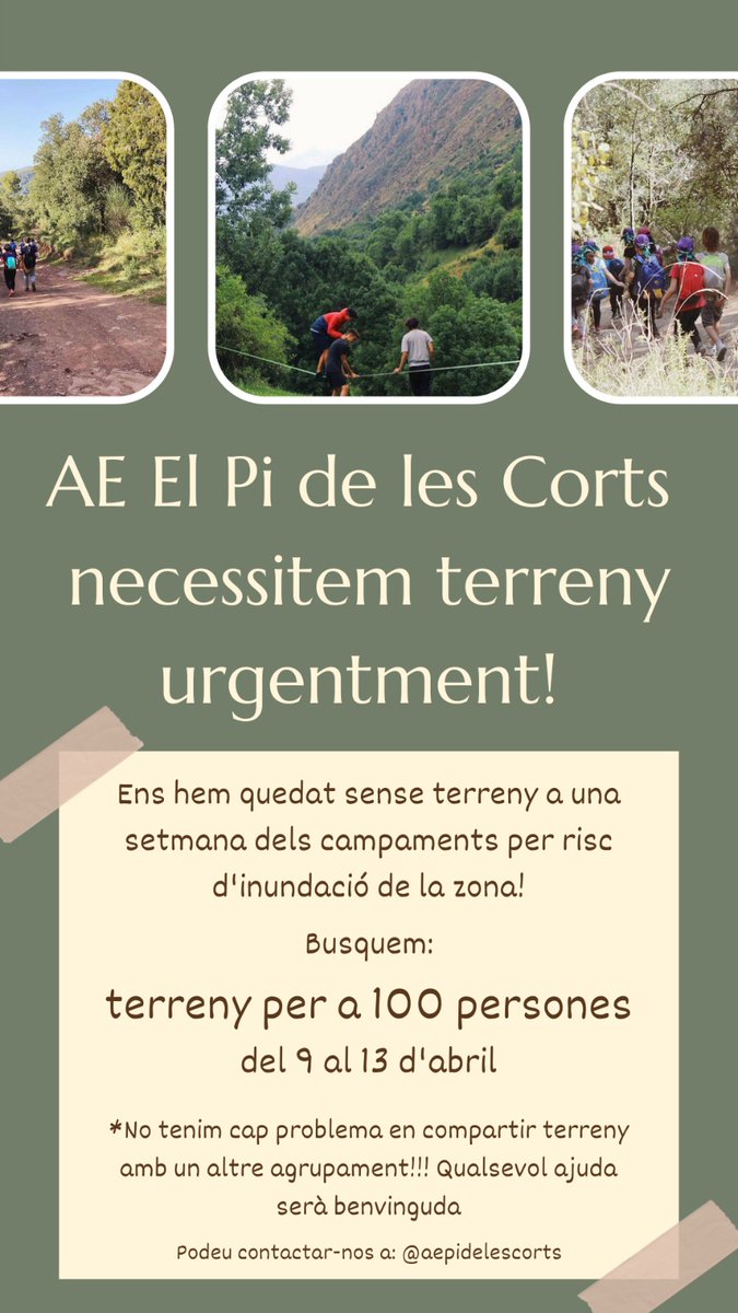 ElPidelesCorts's tweet photo. Ens ajudeu a fer difusió? 🙏🙏🙏 https://t.co/NT9KvID4my