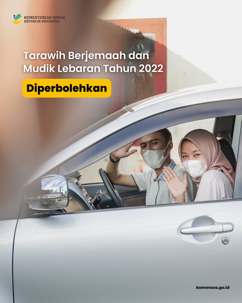 KemensosRI's tweet photo. #SobatSosial, setelah dua tahun pandemi, akhirnya ramadan ini umat Islam di Indonesia diperbolehkan beribadah salat tarawih berjemaah di masjid, lho. Bahkan kita juga sudah boleh mudik lebaran asalkan vaksinasi dosis lengkap dan vaksinasi booster/lanjutan.

#BersatuLawanCovid19 https://t.co/zISwBpuOsy