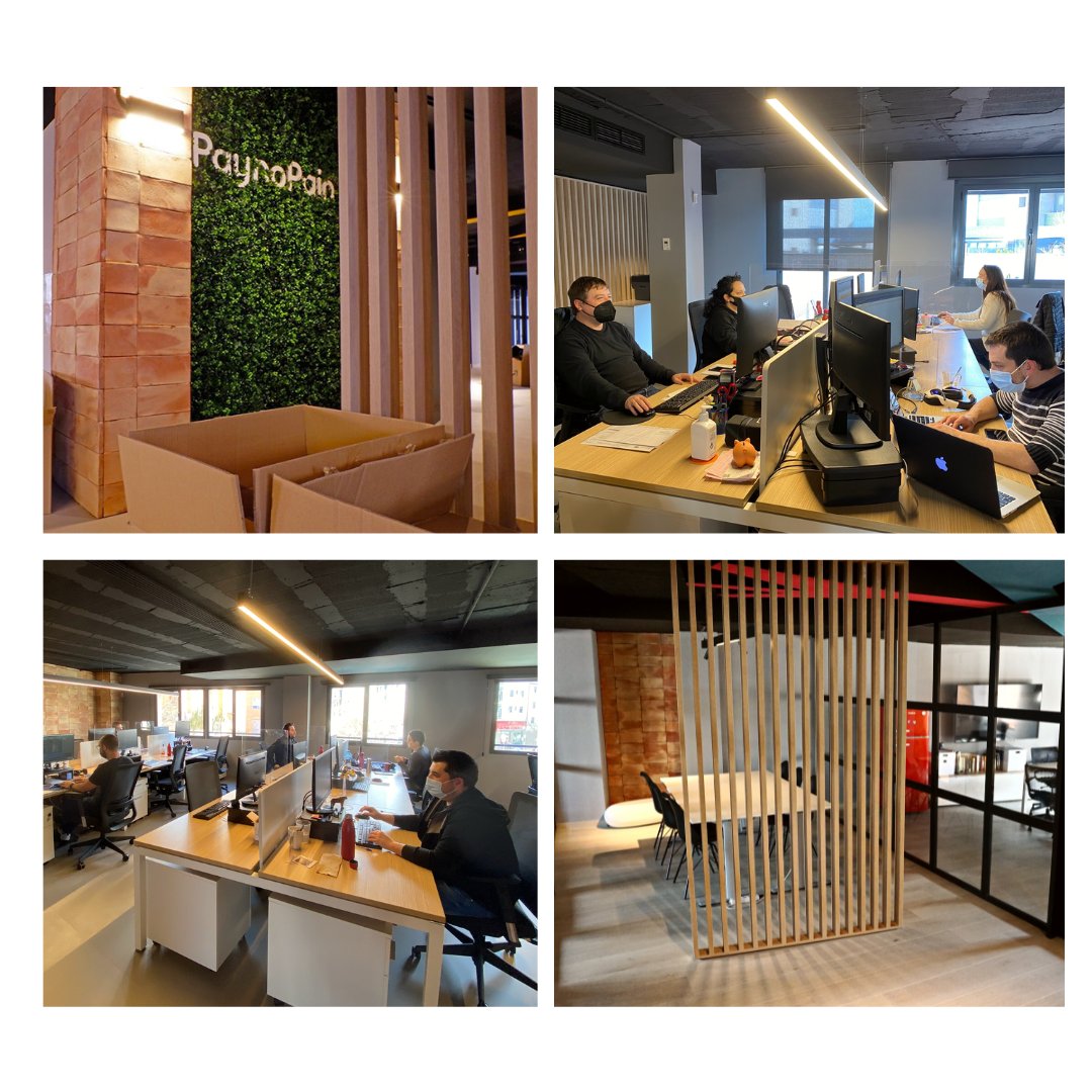 paynopain's tweet photo. ¡Hoy celebramos 1 año en nuestras oficinas! 🥳

Un sitio que nos está regalando momentos increíbles y que nos está viendo crecer tanto a nivel profesional como personal. 🚀

#paynopain #fintech #empresafintech #fintechespaña #spanishfintech #team #fintechteam #techteam https://t.co/JU9phZ5IdD