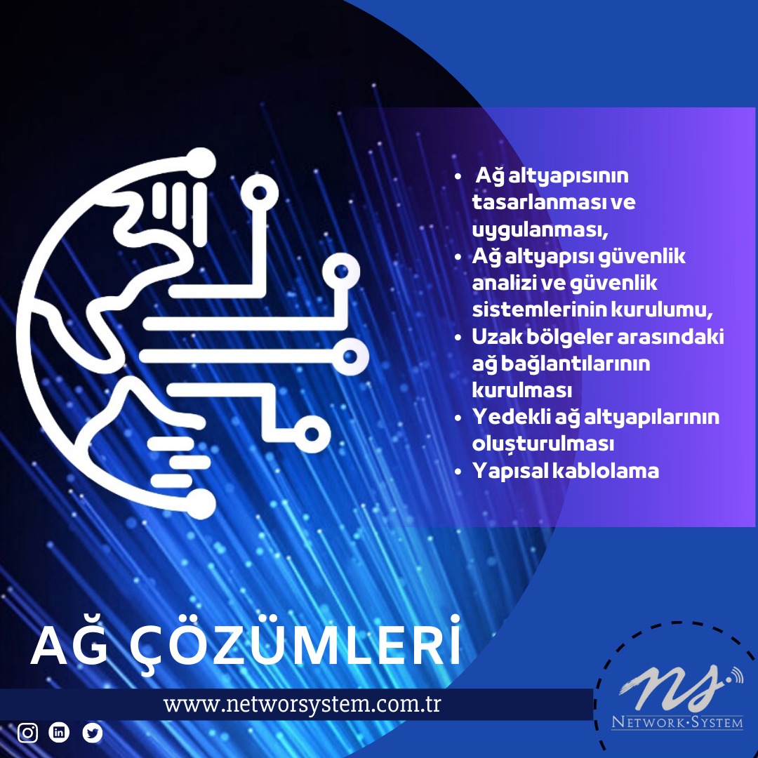 Ağ çözümlerimizle karşınızdayız.Ağlarla aranızdaki bağlantıyı koparmayın. Gelin bu bağlantıda size destek olalım.
📞0232 988 12 13
📧
info@networksystem.com.tr
#network #networksecurity #networksystem #ipcamera  #cloudsystem #kvkk  #information #voip #projedanışmanlığı