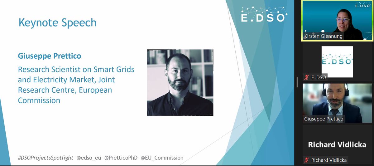 Giuseppe Prettico, Research Scientist on #SmartGrids and #Electricity Market at the #JointResearchCentre, described the context and challenges faced in terms of #RenewableEnergy 🌱

#DSOProjectsSpotlight #Renewables