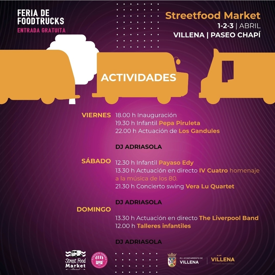 monikadj's tweet photo. Empiezan los preparativos para el primer Street Food Market en Villena con conciertos de @LosGandules @TLiverpoolband y sesiones con @r_adriasola No os lo podeis perder #streetfood #villena #musica #ocio https://t.co/OQ8vy6ODsn