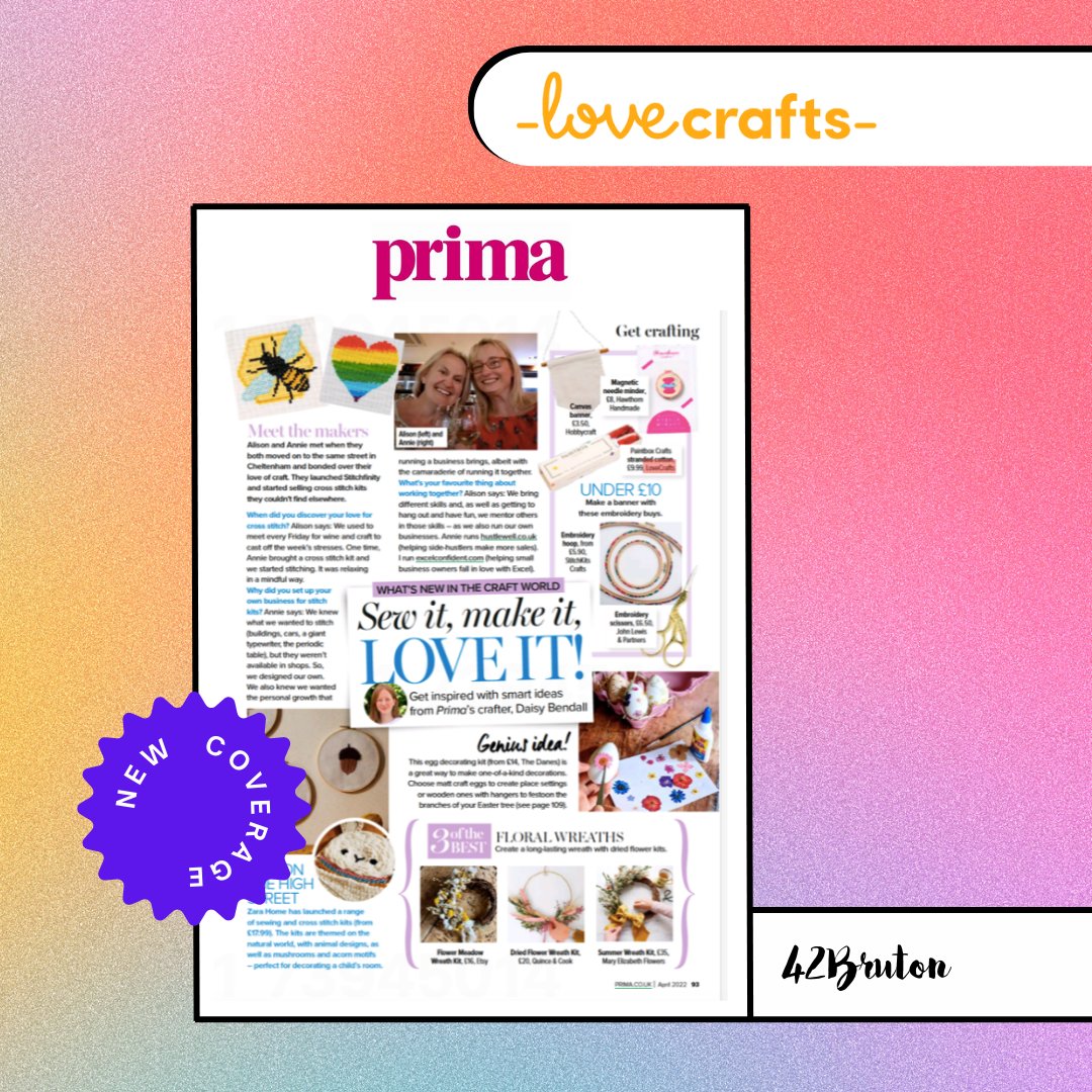 Who’s got that #FridayFeeling? 🤩
 
We’ve secured some fabulous pieces of coverage for our clients this week!
 
<a href="/LoveCraftsCom/">LoveCrafts</a> was featured in <a href="/PrimaMag/">Prima Magazine</a> and <a href="/RockwaterH/">Rockwater Hove</a> appeared in the <a href="/UrbanListMELB/">Urban List Melbourne</a>'s guide of the coolest places to visit in the UK!
 
#PRagency #londonbusiness