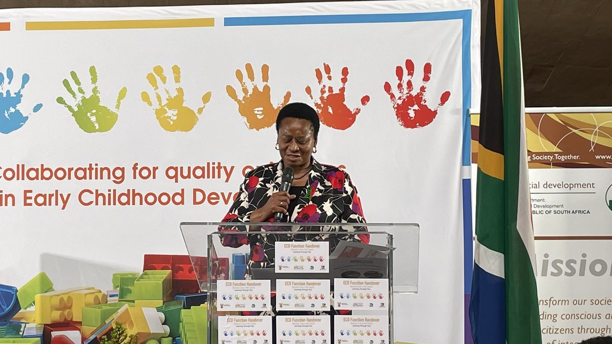 EducationGP1's tweet photo. The #ECDshift symbolic handover event is underway. The @DBE_SA will officially receive the ECD Function from @The_DSD. Stream this event live on
Facebook: https://t.co/Y0yAlYGecJ or https://t.co/wM1kMJWjMm
YouTube: https://t.co/dASHNmd31i or https://t.co/REzZXTg7JR https://t.co/S4gnMztSEk