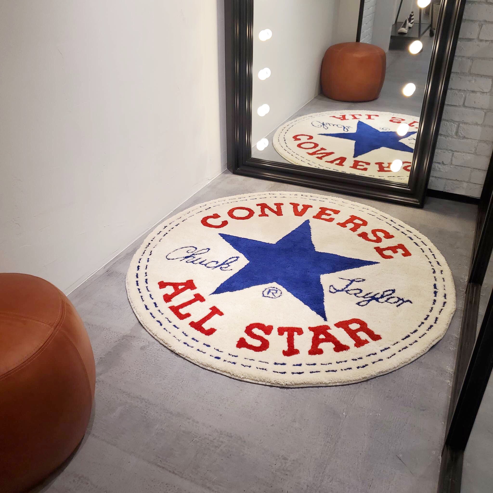 CONVERSE 三好ラグ コンバース ヒールラベルデザイン ラグ 三好ラグ コンバースラグ ヒールラベルデザイン