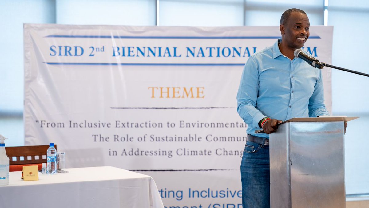 InSird's tweet photo. Stephen Kuria, Chairperson at the Ministry of Petroleum and Mining, shares on improving market access, financial services to incentivize the transition to a low carbon economy, agricultural technologies, and infrastructure to enhance the productivity of small farmers. https://t.co/c92pdyCWtu