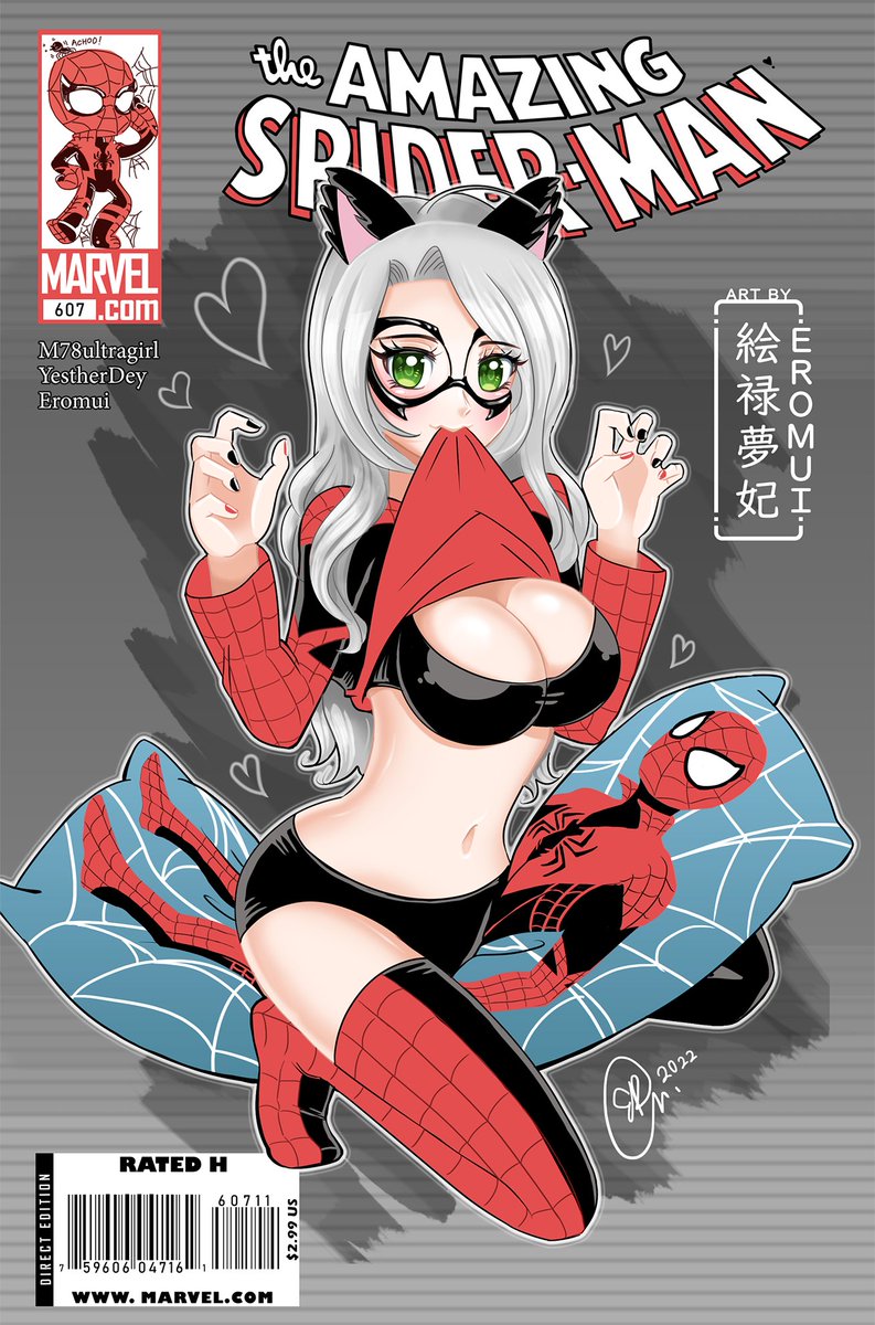 Eromui88's tweet photo. My variant cover! Available in your nearest comic stores!!!
Nah it's just a Redraw ASM607 trended last year lol
#BlackCat #SpiderMan #RedrawASM607 #JScottCampbell #Eromui https://t.co/iCgd5RBfT7