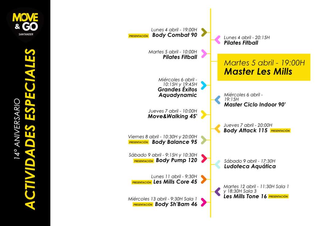 🎊 Celebramos nuestro 14 cumpleaños a lo grande, repletos de actividades especiales y con muchas ganas de volver a sentir esa normalidad que tanto esperamos y que casi habíamos olvidado.

moveandgo.es/actividades-14…