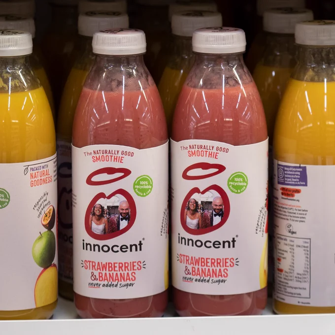 Yup, we actually put our boss and his wife on our bottles this time. Here they are front and centre in Sainsbury's. We hope whoever bought them treasures them the way they deserve.