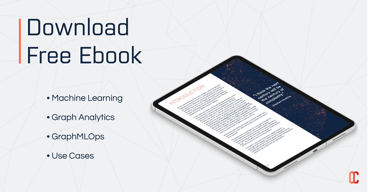 Explore the power of combining Graph and ML in our Ebook written by @ebrucucen! Get your free copy: bit.ly/3zSX923 #ML #datascience #datainsights #connecteddata #graphs #mlops #graphanalytics