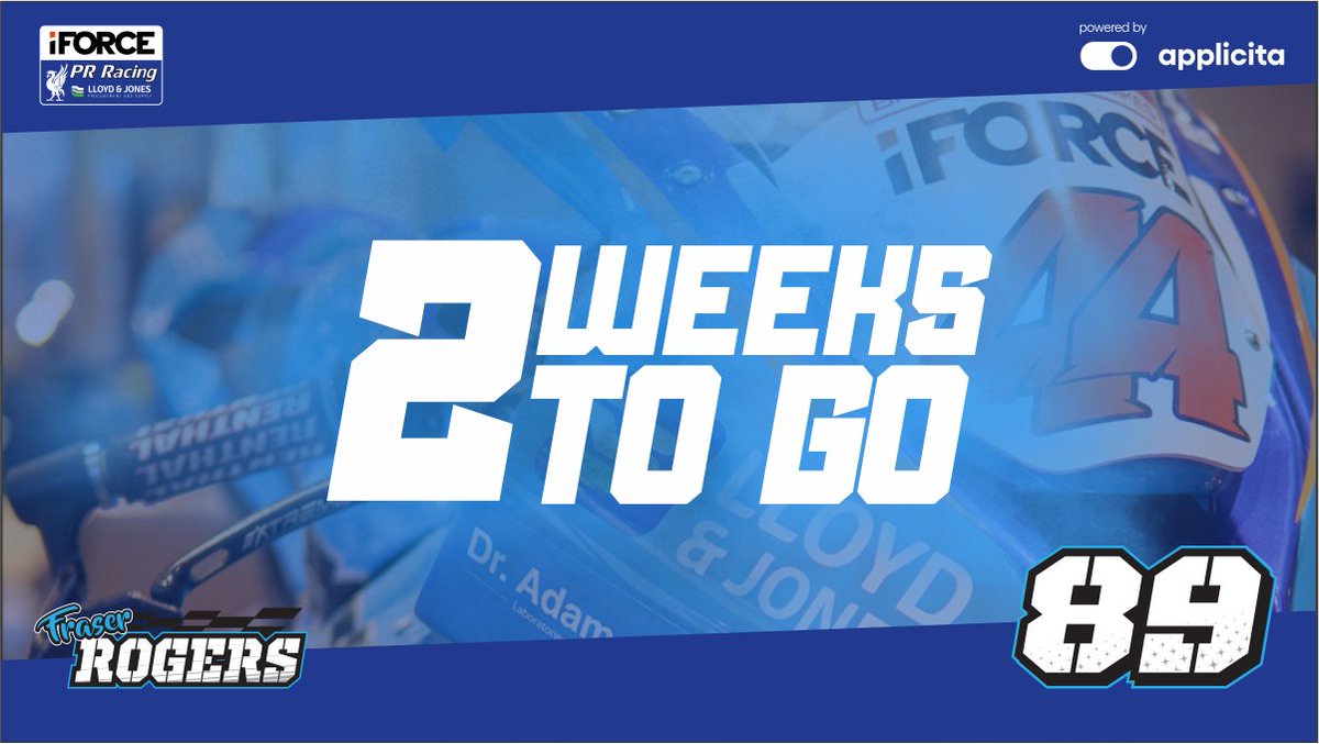 applicita's tweet photo. 2 Weeks to go! The countdown to Round 1 of @OfficialBSB in Silverstone is on! 🏁

#PRRacing #iForce #LloydandJones #BritishSuperBikes #ITHardware #motorsport https://t.co/r0NuYJNXMq