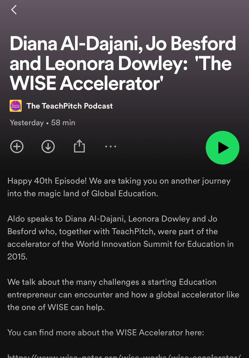 teachpitch's tweet photo. Happy 40th Episode! π
@eduTechnoz, Leonora Dowley and @JBesford talk about the many challenges a starting Education entrepreneur can encounter and how a global accelerator like the one of @WISE_Tweets can help. #TheTeachPitchPodcast
Tune in: https://t.co/4ZF2lzEhSv https://t.co/7t3YXYCy0g