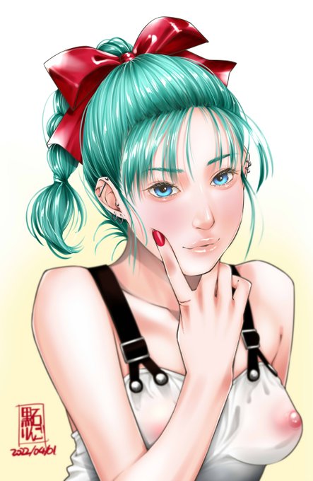 みんな大好きドラゴンボールのブルマ描いたから見て♪ 