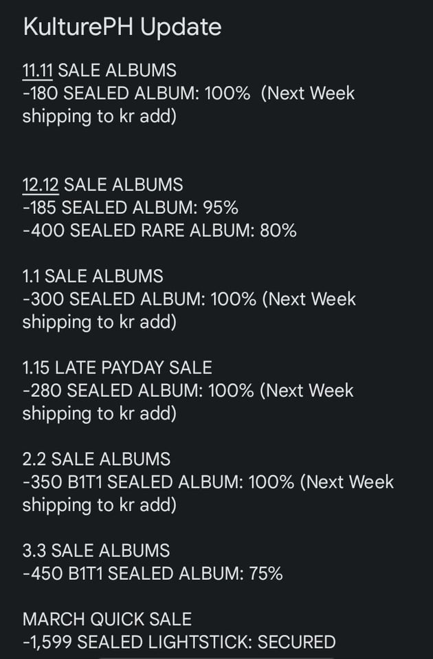 Kulture_PH's tweet photo. #BUB_updates
Mass Update
(expect delay since estimated month lang)
photoproofs will be given once na complete na. https://t.co/k2yHcf9vIC