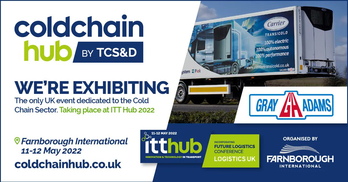 SRT_Show's tweet photo. Exhibitor Profile: Gray &amp; Adams
Website: https://t.co/EaeyUSRApl 
Event Profile: https://t.co/94geSIX6d0 
#ITTHUB #NetZero #Transport #Innovation #Technology #Logistics #RideDrive #Exhibition #Conference #Bus #Coach #Truck #Van #ColdChain #TCSD https://t.co/DkYygnQLcO