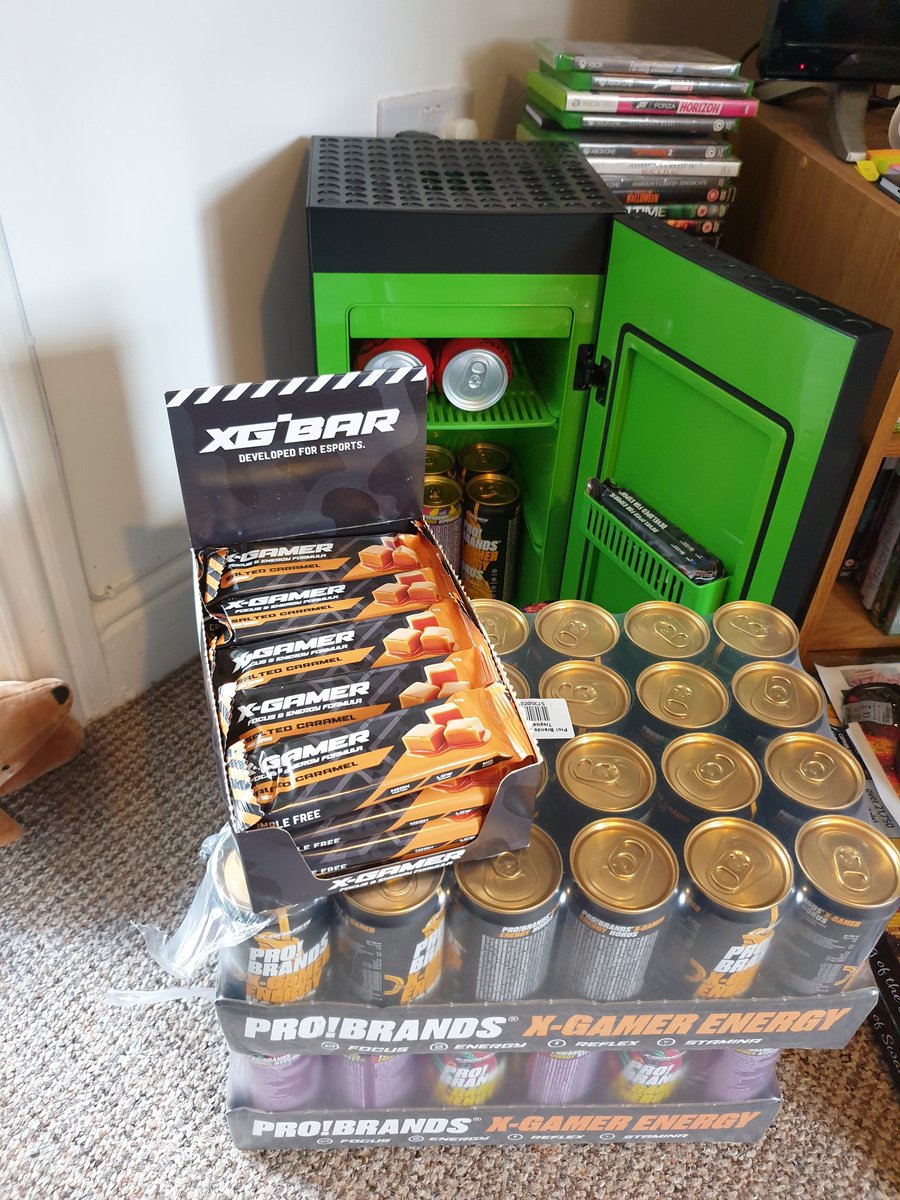 Well <a href="/BuzzSgt/">SgtBuzz</a> and I needed something to fill our xbox mini fridge with 🙈
As always we use <a href="/BobDuckNWeave/">BobDuckNWeave® 🦆</a> code "Duck" for a 10% discount. 
@XGamerEnergy