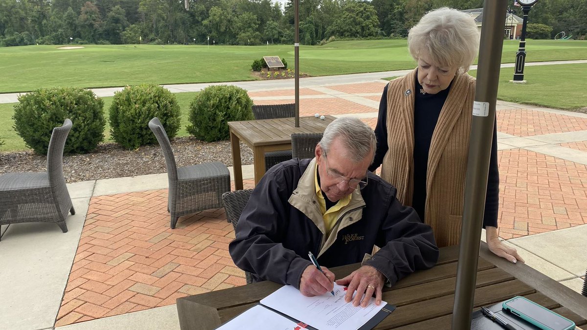 "If they have an opportunity to have a scholarship at Wake Forest, that may be the determining factor that wins them over."

David and Donna Jo Abernethy find ways to be involved with the school that changed their lives: deacs.info/3x0MfrZ

<a href="/WFUDeaconClub/">The Deacon Club</a> ✘ #GoDeacs 🎩