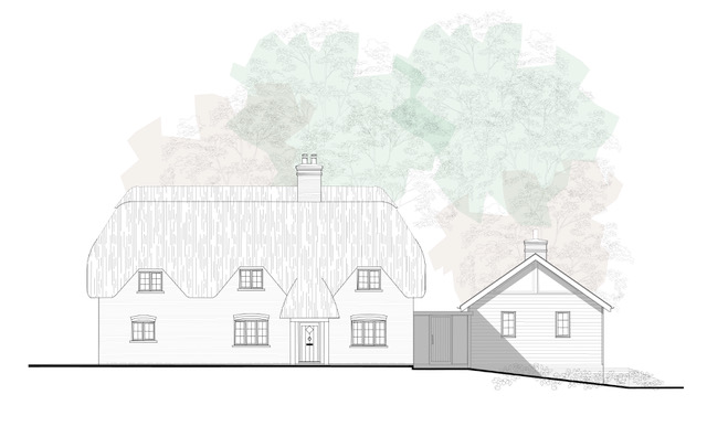 PellStevens's tweet photo. Planning permission and listed building consent granted for a contemporary extension to a thatched cottage in the New Forest National Park... https://t.co/Lc6tCXOhy1