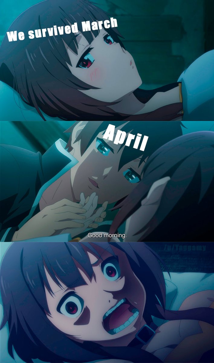 XavionXcellence's tweet photo. #Konosuba #AprilSprings https://t.co/CnO6WKqGjR