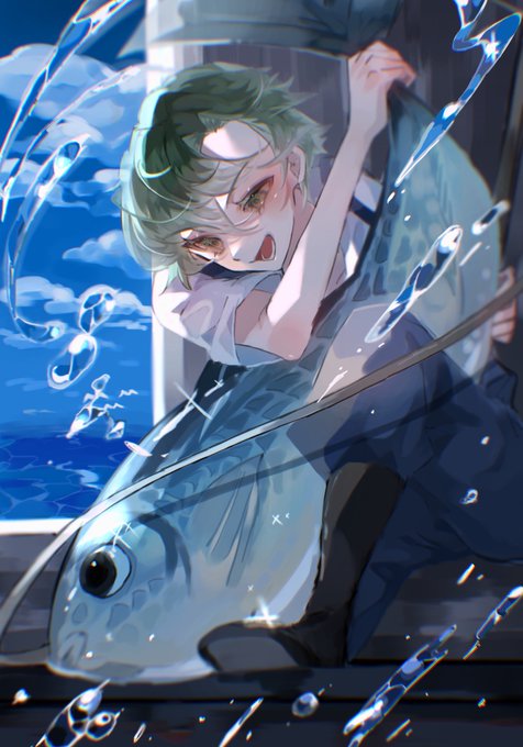 「fishing」 illustration images(Latest｜RT&Fav:50)｜5pages