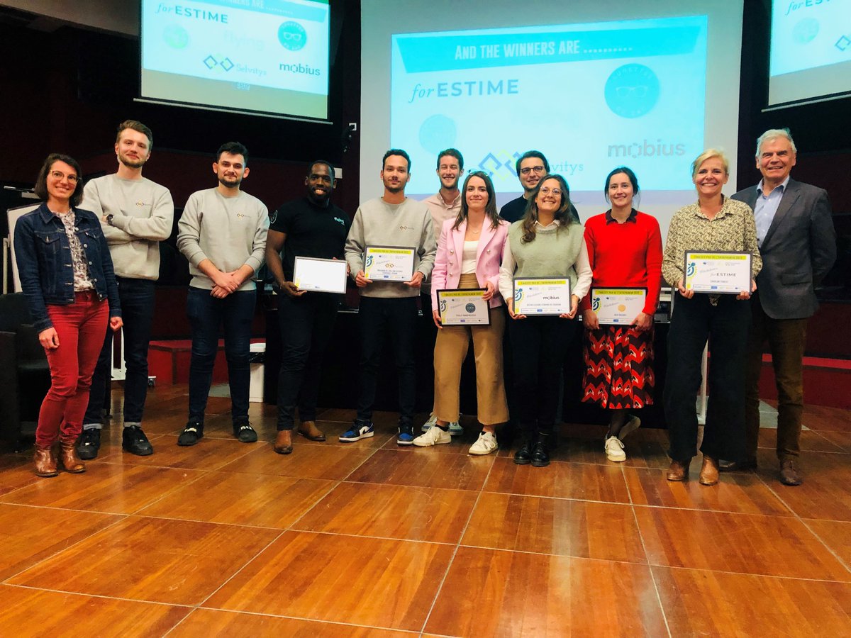 iesegnetwork's tweet photo. 🏆 Remise des #prix de l'#Entrepreneur #IESEG 2022 : #LunettesDeZac et #forESTIME récompensés ! 
👏Félicitations aussi aux autres finalistes et un grand merci à @Theo_Rbc et  Raphaël Di Meglio pour leur intervention !
#Contest #IESEGNetwork #Startup #Entrepreneurship https://t.co/ToU4eErqza