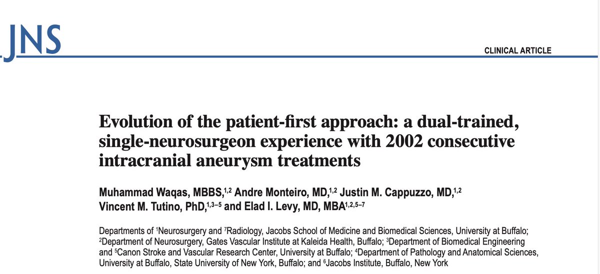 EladLevyMD's tweet photo. Thank you to all the @UB_Neurosurgery fellows and residents who accompanied me on this journey and evolution. #patientfirst approach with holistic experience of treating over 2000 #aneurysms in the #changinglandscape of #cerebrovascular #neurosurgery.

https://t.co/n1zElZkn07 https://t.co/dbsKjkR4ka