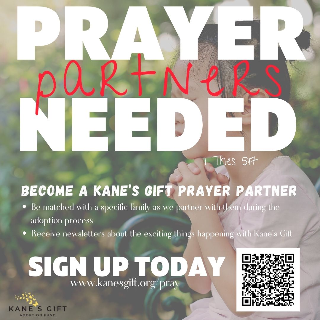 Kanesgift's tweet photo. If you have thought about becoming a prayer partner or would like to now is the time! We have a need for prayer partners! 1 Thessalonians 5:16-18 #kanesgift #prayingforothers #adoptiongrants #adoptionawareness #domesticgrants #internationalgrants #onechangeseverything https://t.co/AzY5rIZhr2